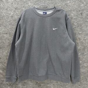 Nike Sportswear Club Sweater Men's 2XL Grey Crewneck Y2k Streetwear Activewear